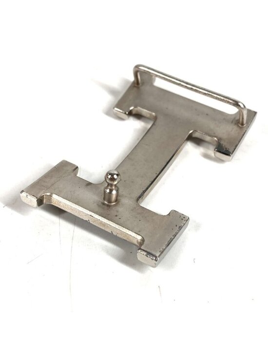 Hermes Buckle Belt Logo Only Metal Silver main image 8